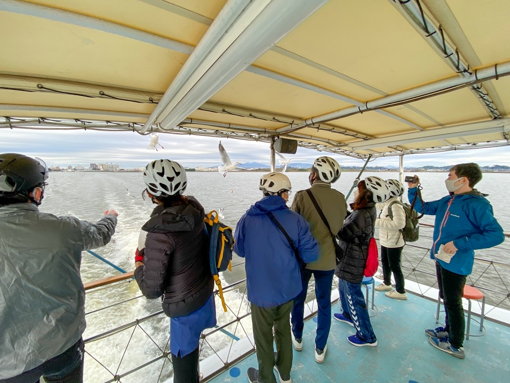 『ジオツアー「船と自転車で霞ヶ浦を楽しもう！」が開催されました！(12/3)』の画像